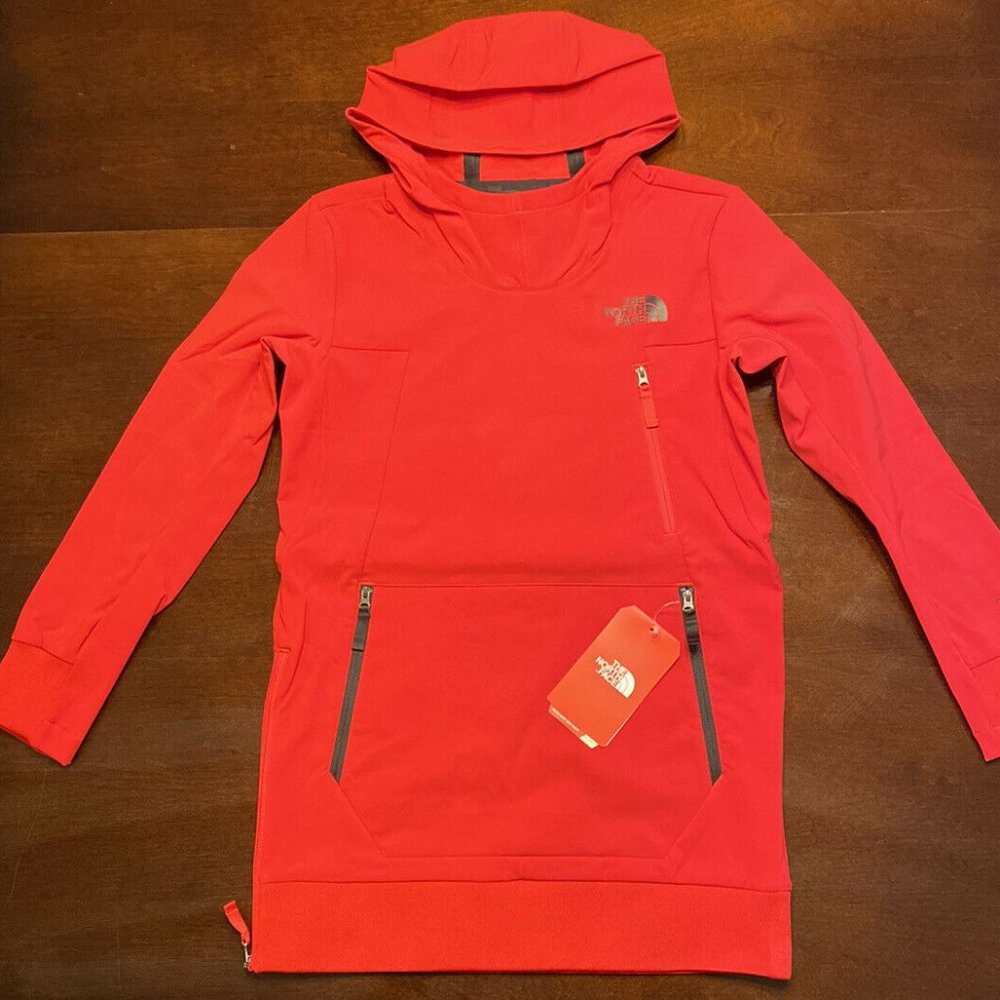 The North Face Tekno Red FlashDry Hoodie XS - Picture 3 of 8
